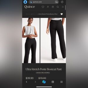 Quince Ultra-Stretch Ponte Bootcut Pant